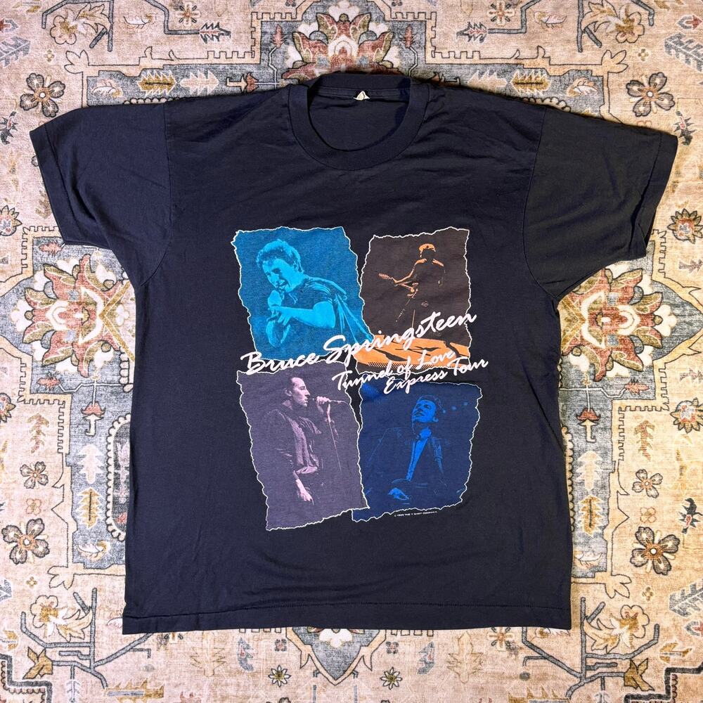 Vintage 1988 Bruce Springsteen concert tour T-shirt single stitch Merch 80s XL